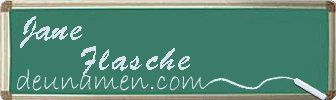 Jane Flasche Visitenkarte